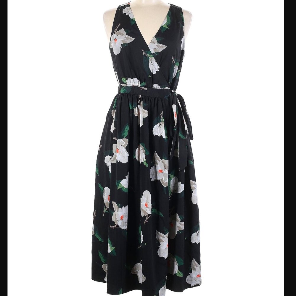 Banana Wrap Dress, Size 4P